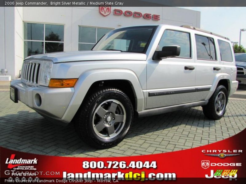 Bright Silver Metallic / Medium Slate Gray 2006 Jeep Commander