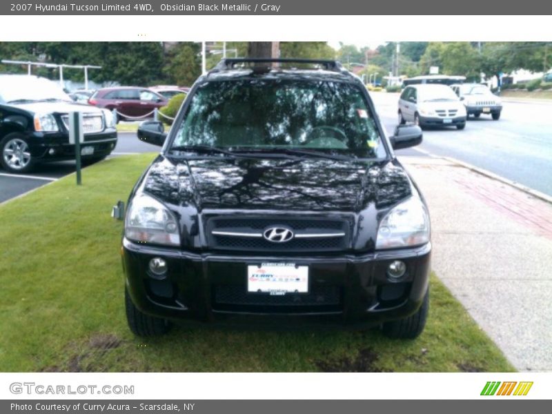 Obsidian Black Metallic / Gray 2007 Hyundai Tucson Limited 4WD