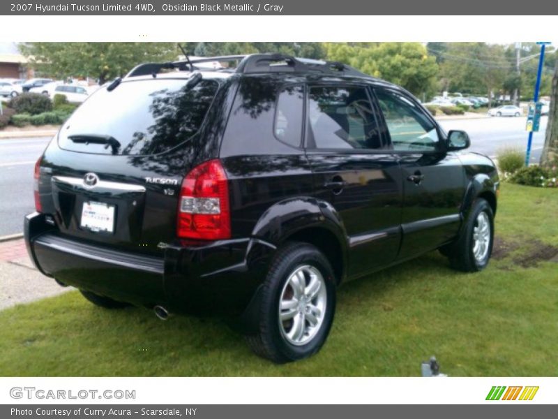 Obsidian Black Metallic / Gray 2007 Hyundai Tucson Limited 4WD