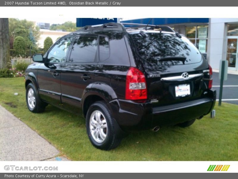 Obsidian Black Metallic / Gray 2007 Hyundai Tucson Limited 4WD