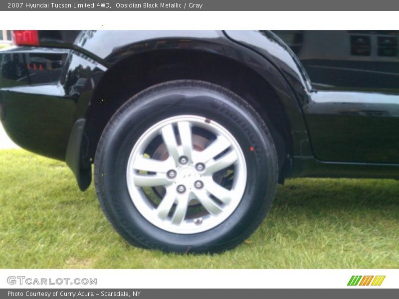 Obsidian Black Metallic / Gray 2007 Hyundai Tucson Limited 4WD