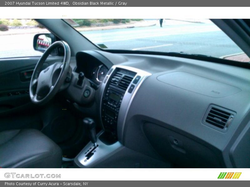 Obsidian Black Metallic / Gray 2007 Hyundai Tucson Limited 4WD