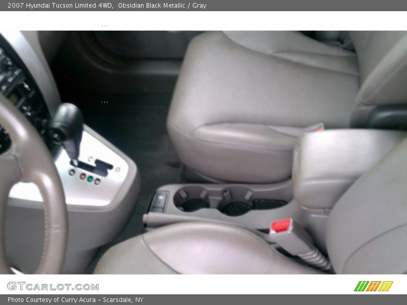 Obsidian Black Metallic / Gray 2007 Hyundai Tucson Limited 4WD