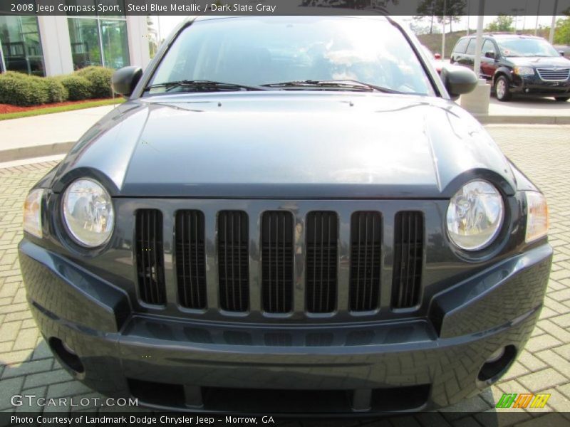 Steel Blue Metallic / Dark Slate Gray 2008 Jeep Compass Sport