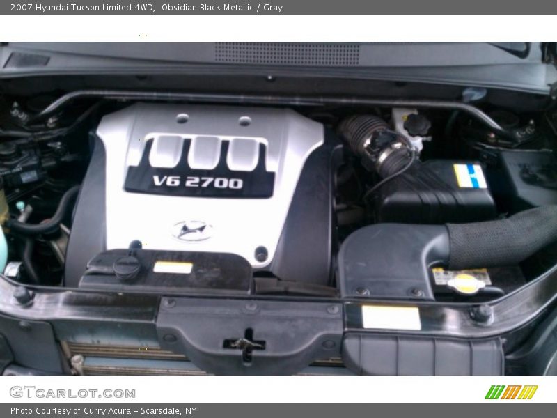 Obsidian Black Metallic / Gray 2007 Hyundai Tucson Limited 4WD