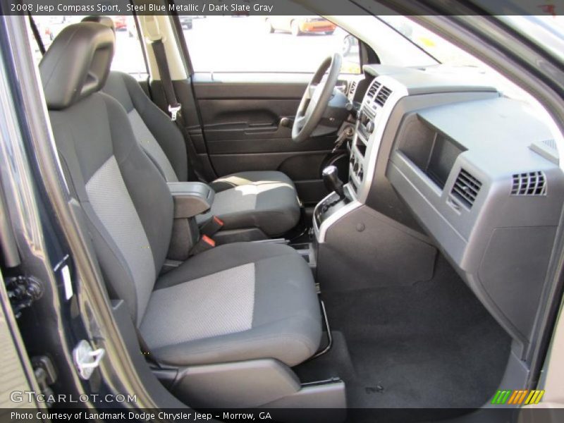 Steel Blue Metallic / Dark Slate Gray 2008 Jeep Compass Sport