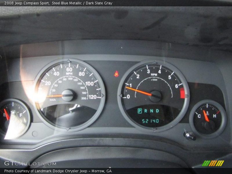 Steel Blue Metallic / Dark Slate Gray 2008 Jeep Compass Sport