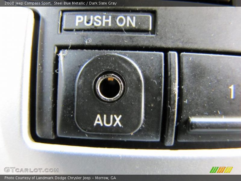 Steel Blue Metallic / Dark Slate Gray 2008 Jeep Compass Sport