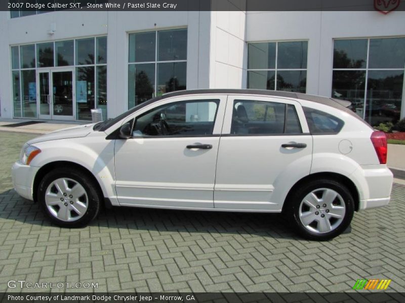 Stone White / Pastel Slate Gray 2007 Dodge Caliber SXT