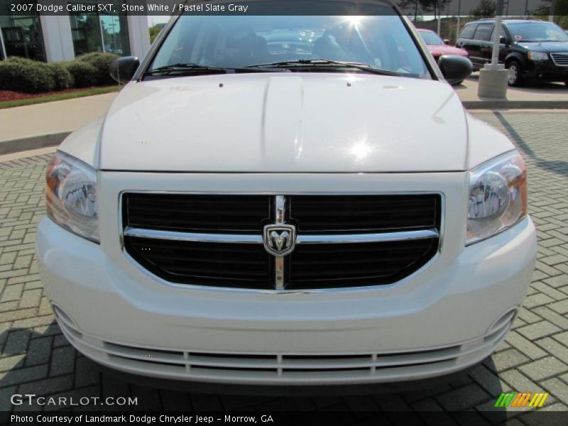 Stone White / Pastel Slate Gray 2007 Dodge Caliber SXT