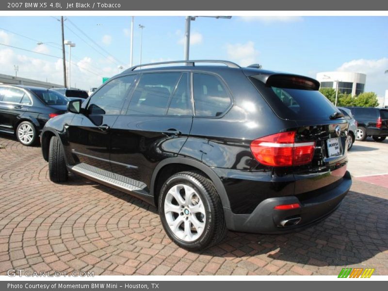 Jet Black / Tobacco 2007 BMW X5 4.8i