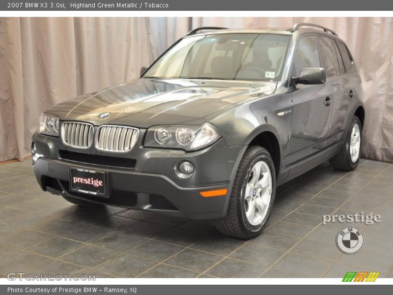 Highland Green Metallic / Tobacco 2007 BMW X3 3.0si