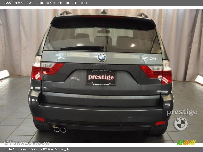 Highland Green Metallic / Tobacco 2007 BMW X3 3.0si
