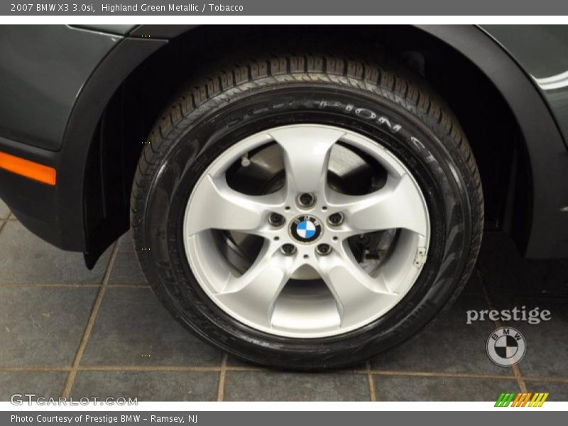 Highland Green Metallic / Tobacco 2007 BMW X3 3.0si