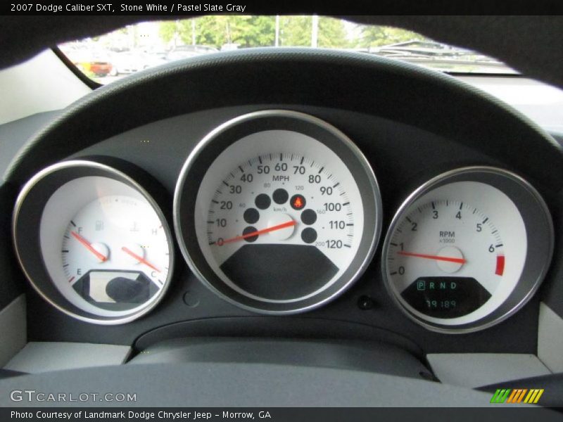 Stone White / Pastel Slate Gray 2007 Dodge Caliber SXT