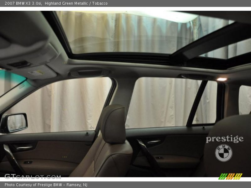 Highland Green Metallic / Tobacco 2007 BMW X3 3.0si