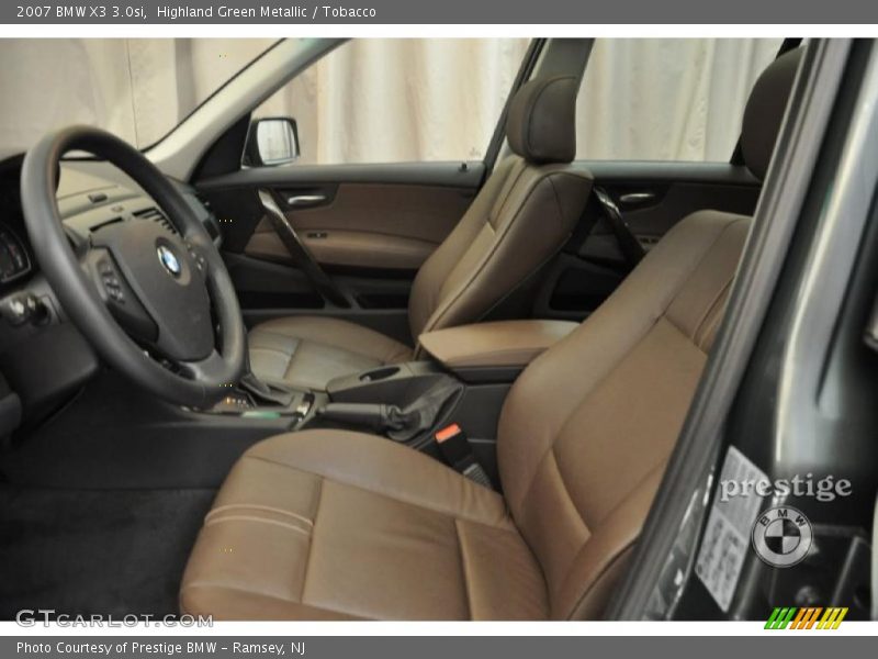 Highland Green Metallic / Tobacco 2007 BMW X3 3.0si