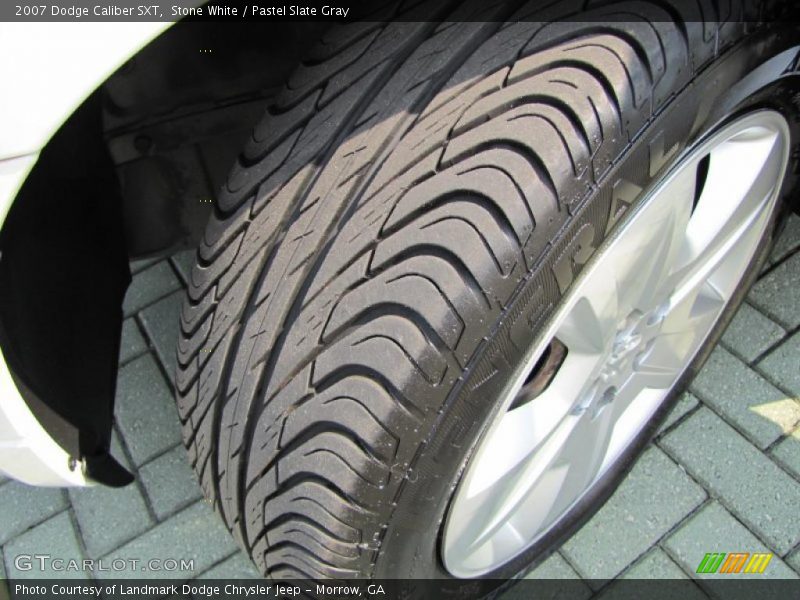 Stone White / Pastel Slate Gray 2007 Dodge Caliber SXT