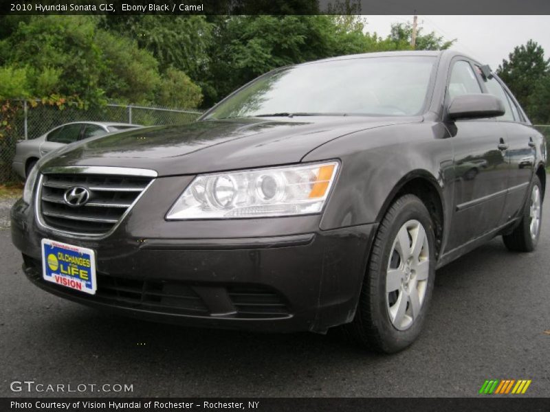 Ebony Black / Camel 2010 Hyundai Sonata GLS