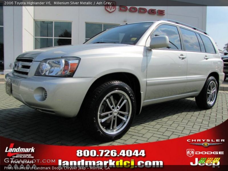 Millenium Silver Metallic / Ash Gray 2006 Toyota Highlander V6