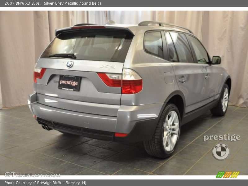 Silver Grey Metallic / Sand Beige 2007 BMW X3 3.0si