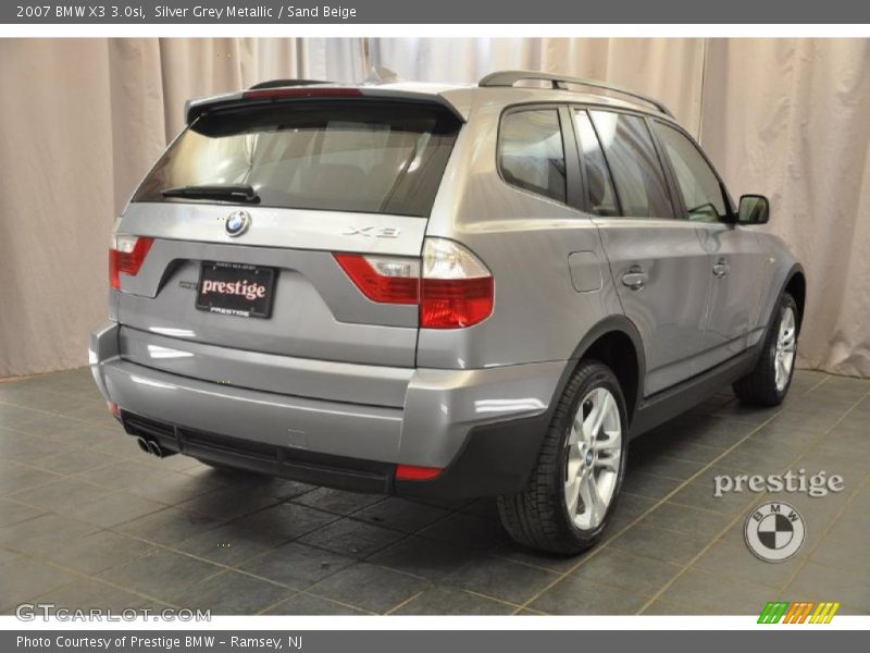 Silver Grey Metallic / Sand Beige 2007 BMW X3 3.0si