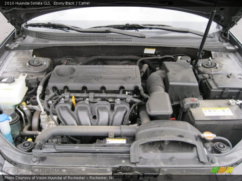 Ebony Black / Camel 2010 Hyundai Sonata GLS