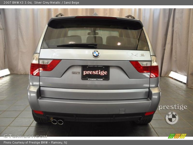 Silver Grey Metallic / Sand Beige 2007 BMW X3 3.0si