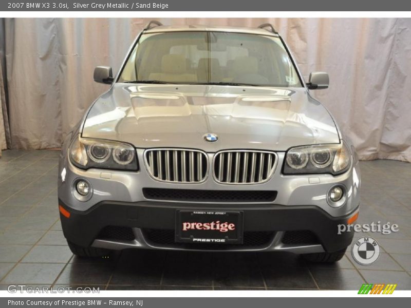 Silver Grey Metallic / Sand Beige 2007 BMW X3 3.0si
