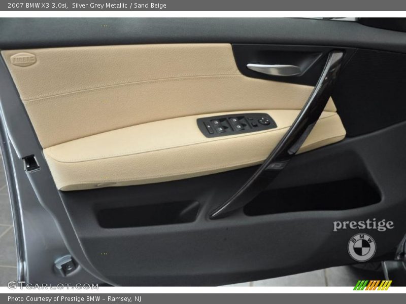 Silver Grey Metallic / Sand Beige 2007 BMW X3 3.0si
