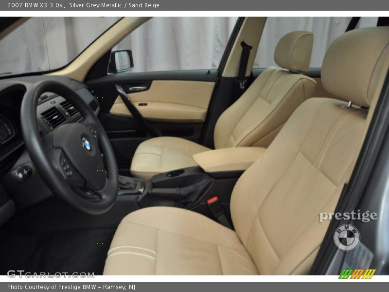 Silver Grey Metallic / Sand Beige 2007 BMW X3 3.0si