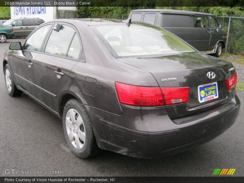 Ebony Black / Camel 2010 Hyundai Sonata GLS