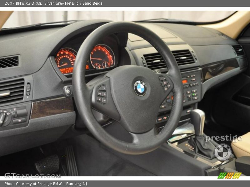 Silver Grey Metallic / Sand Beige 2007 BMW X3 3.0si