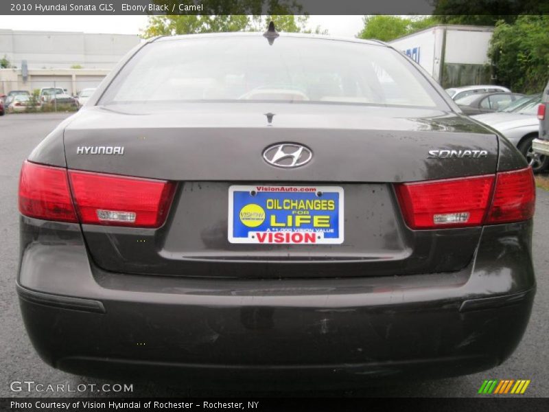 Ebony Black / Camel 2010 Hyundai Sonata GLS