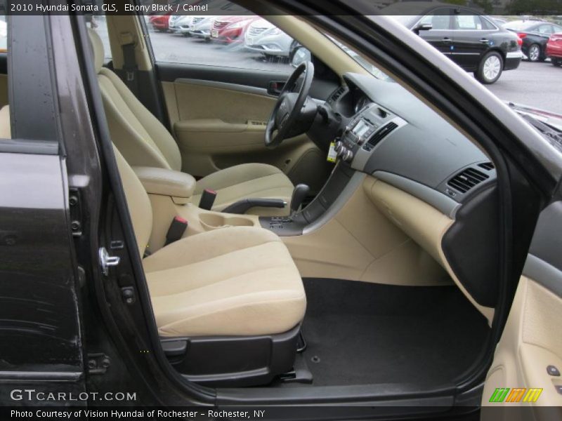 Ebony Black / Camel 2010 Hyundai Sonata GLS