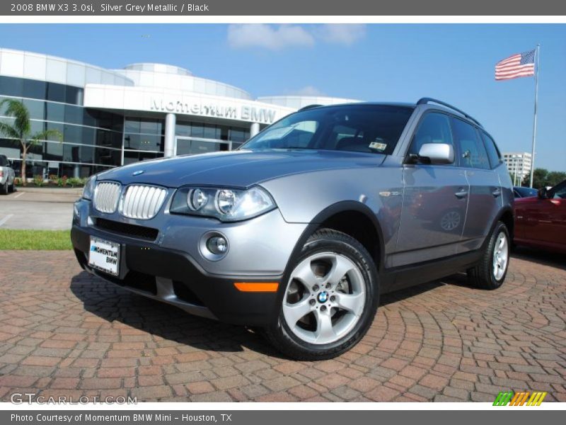 Silver Grey Metallic / Black 2008 BMW X3 3.0si