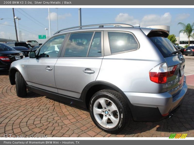 Silver Grey Metallic / Black 2008 BMW X3 3.0si