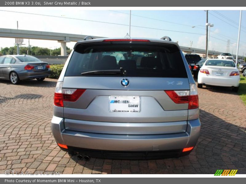 Silver Grey Metallic / Black 2008 BMW X3 3.0si