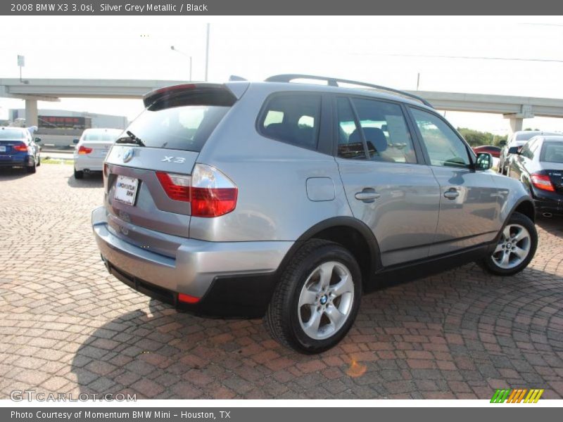 Silver Grey Metallic / Black 2008 BMW X3 3.0si