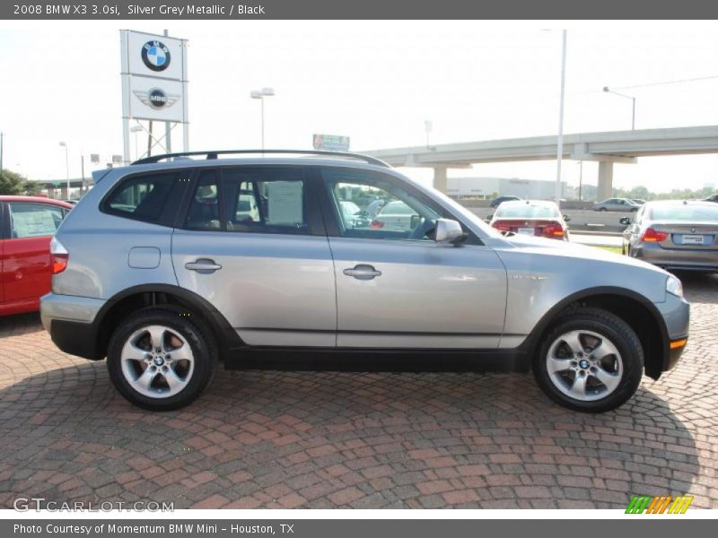 Silver Grey Metallic / Black 2008 BMW X3 3.0si