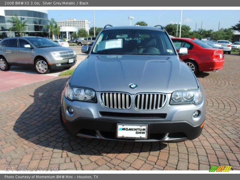 Silver Grey Metallic / Black 2008 BMW X3 3.0si