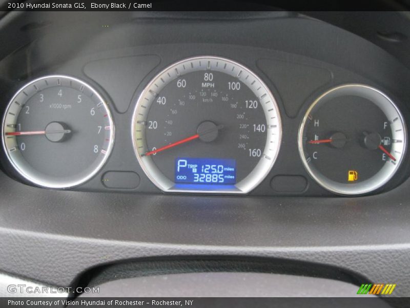 Ebony Black / Camel 2010 Hyundai Sonata GLS
