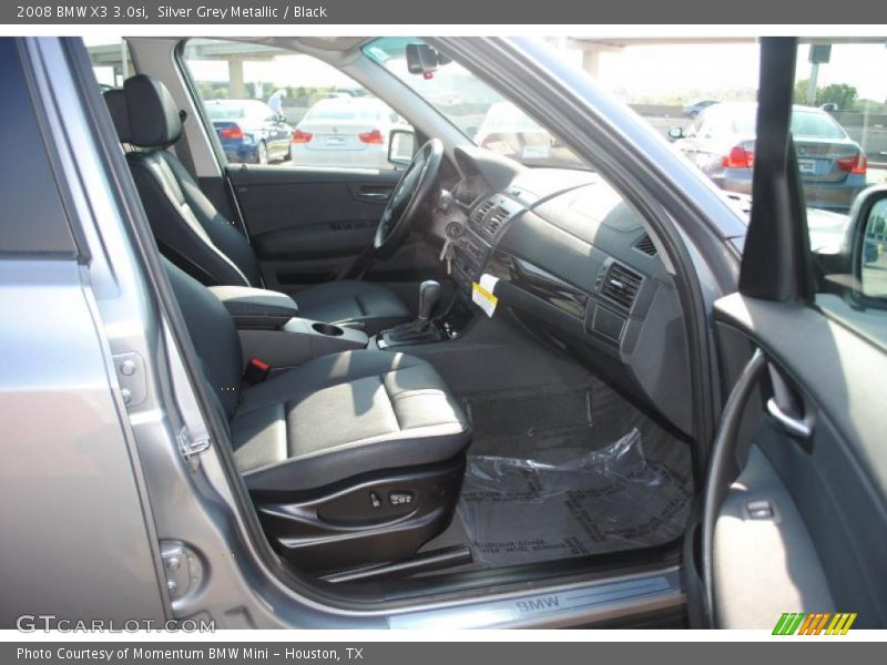 Silver Grey Metallic / Black 2008 BMW X3 3.0si