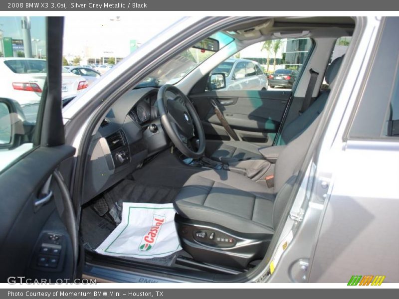 Silver Grey Metallic / Black 2008 BMW X3 3.0si