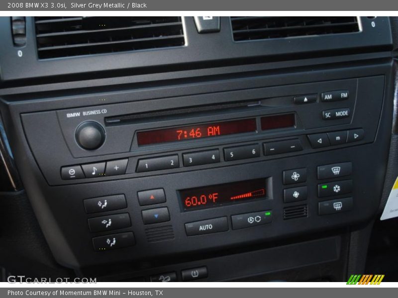 Silver Grey Metallic / Black 2008 BMW X3 3.0si