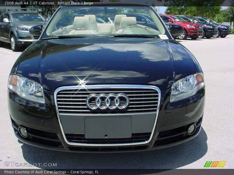 Brilliant Black / Beige 2008 Audi A4 2.0T Cabriolet
