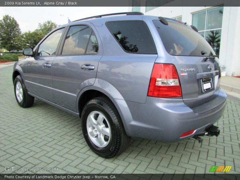 Alpine Gray / Black 2009 Kia Sorento LX