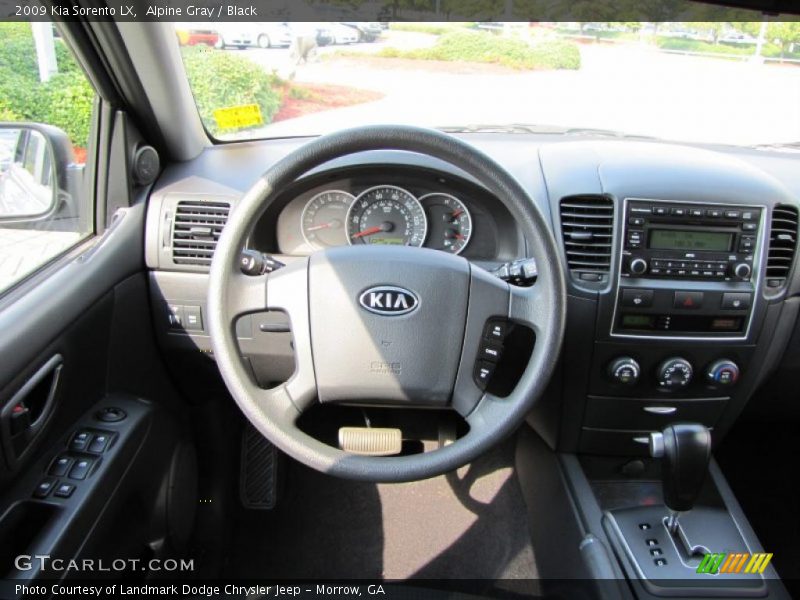 Alpine Gray / Black 2009 Kia Sorento LX
