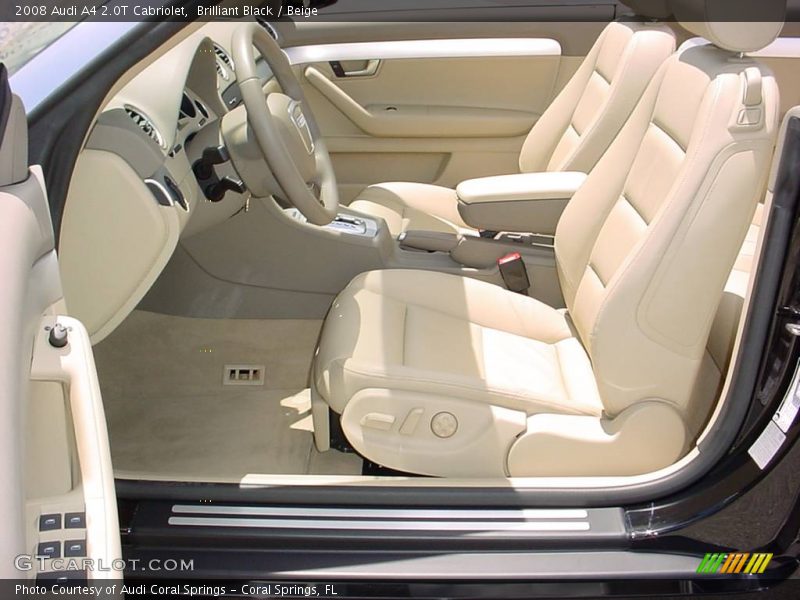 Brilliant Black / Beige 2008 Audi A4 2.0T Cabriolet