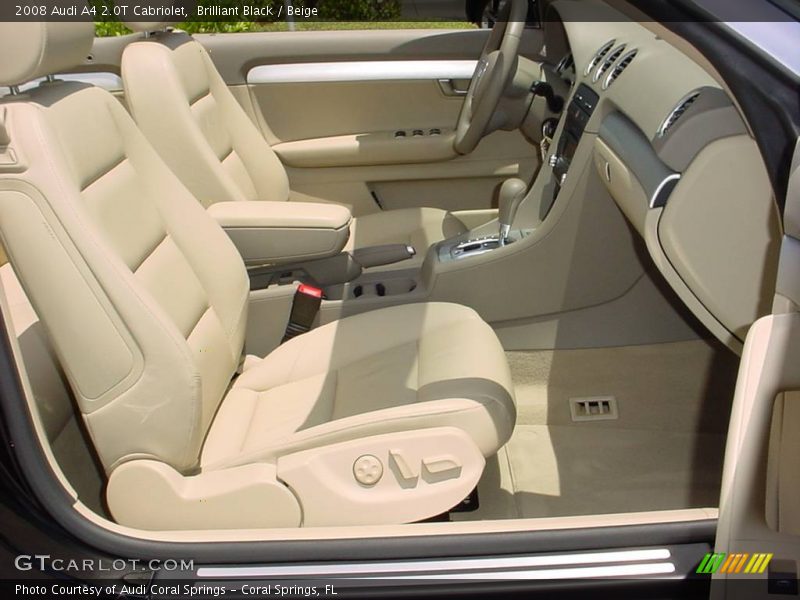 Brilliant Black / Beige 2008 Audi A4 2.0T Cabriolet
